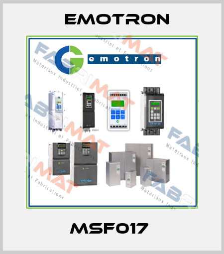 MSF017  Emotron
