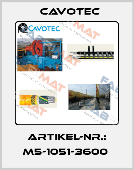 ARTIKEL-NR.: M5-1051-3600  Cavotec