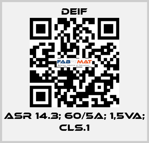 ASR 14.3; 60/5A; 1,5VA; CLS.1  Deif