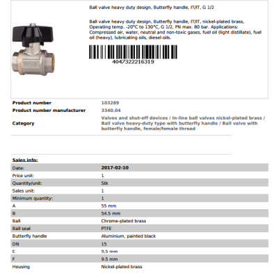 P/N: 103289 Type: 3340.04  Riegler