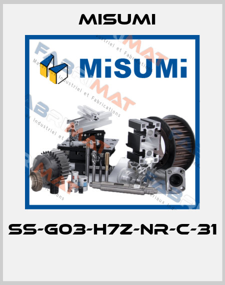 SS-G03-H7Z-NR-C-31  Misumi