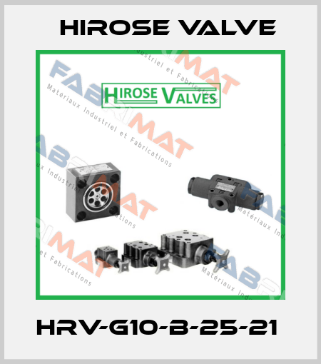 HRV-G10-B-25-21  Hirose Valve