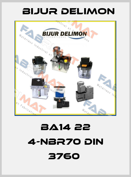 BA14 22 4-NBR70 DIN 3760  Bijur Delimon