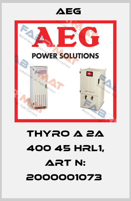 THYRO A 2A 400 45 HRL1, Art N: 2000001073  AEG