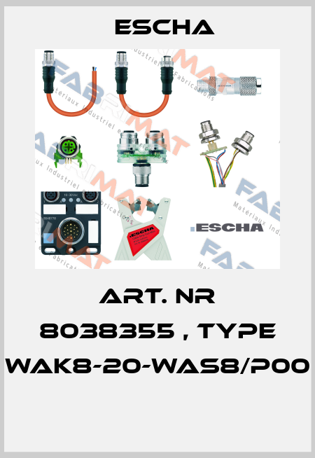 Art. Nr 8038355 , type WAK8-20-WAS8/P00  Escha