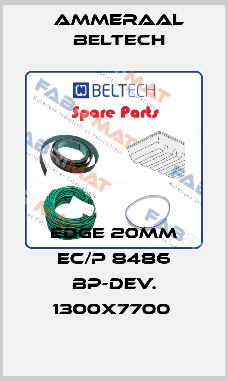 EDGE 20MM EC/P 8486 BP-DEV. 1300X7700  Ammeraal Beltech