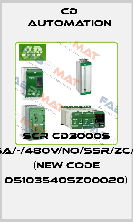SCR CD3000S 1PH/35A/-/480V/NO/SSR/ZC/NF/EM (new code DS103540SZ00020) CD AUTOMATION