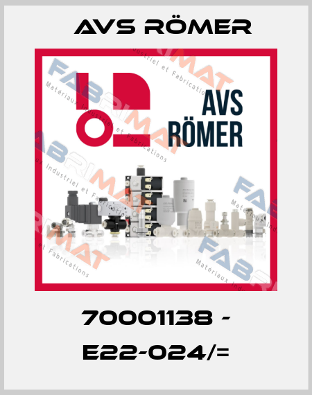 70001138 - E22-024/= Avs Römer