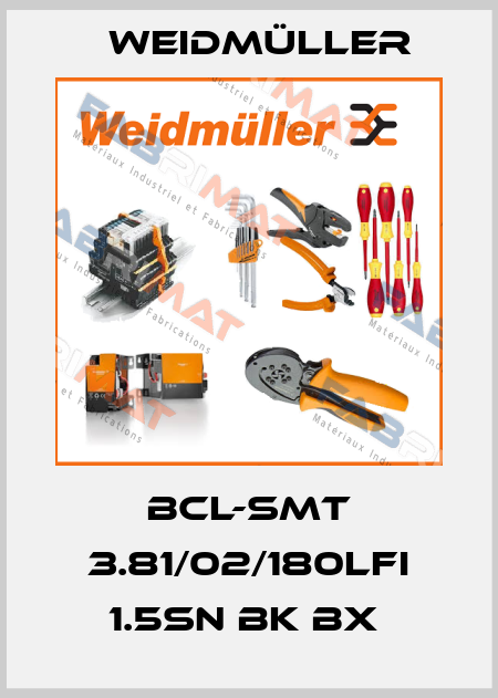 BCL-SMT 3.81/02/180LFI 1.5SN BK BX  Weidmüller