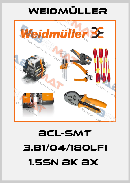 BCL-SMT 3.81/04/180LFI 1.5SN BK BX  Weidmüller