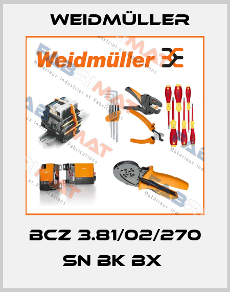 BCZ 3.81/02/270 SN BK BX  Weidmüller