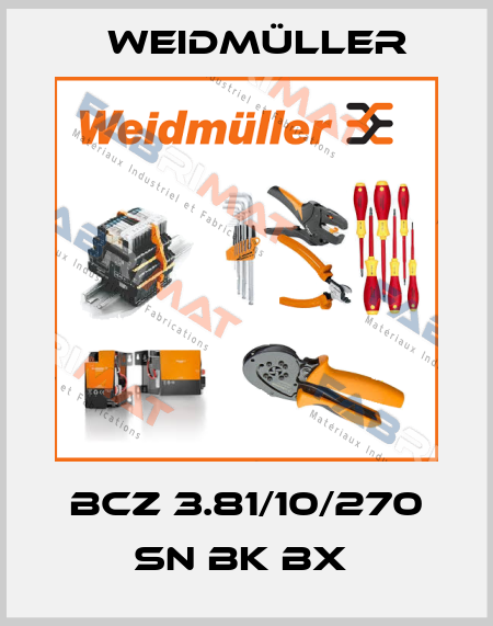 BCZ 3.81/10/270 SN BK BX  Weidmüller