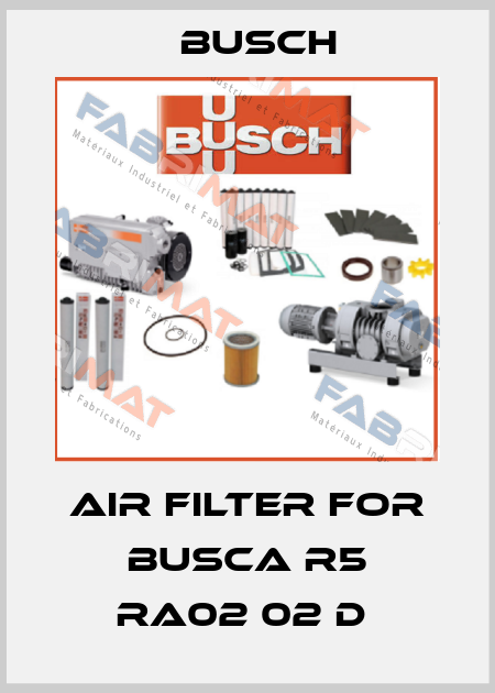 Air Filter For BUSCA R5 RA02 02 D  Busch