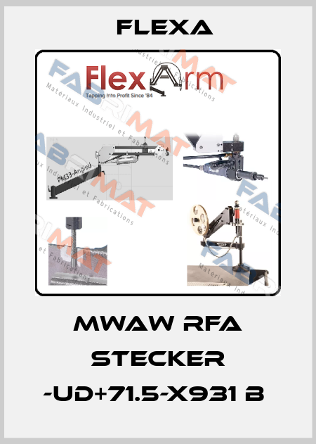 MWAW RFA Stecker -UD+71.5-X931 B  Flexa