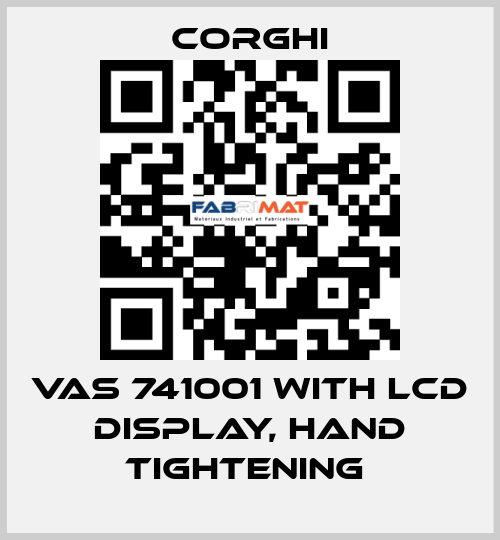 VAS 741001 with LCD display, hand tightening  Corghi