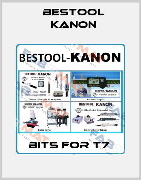 BITS FOR T7  Bestool Kanon