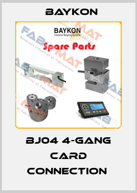 BJ04 4-GANG CARD CONNECTION  Baykon