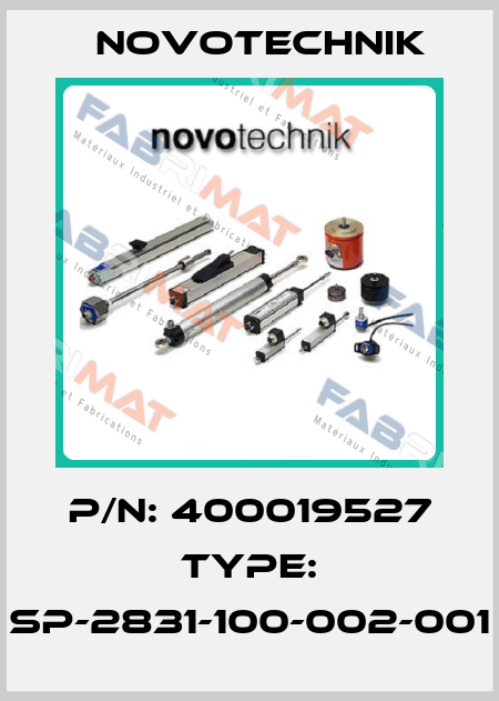P/N: 400019527 Type: SP-2831-100-002-001 Novotechnik