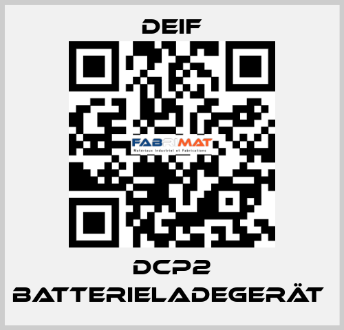 DCP2 Batterieladegerät  Deif