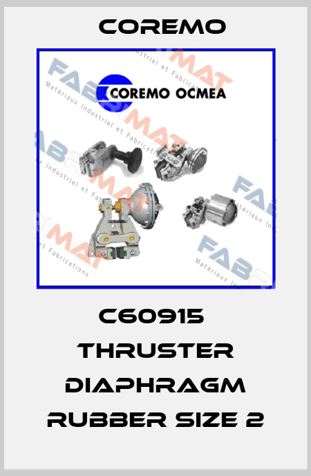 C60915  THRUSTER DIAPHRAGM RUBBER SIZE 2 Coremo
