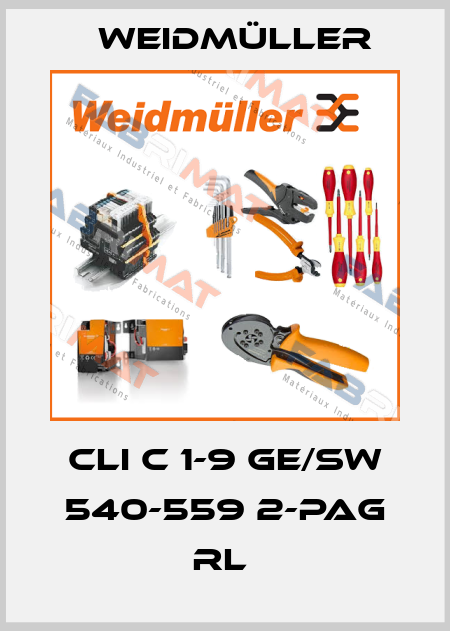 CLI C 1-9 GE/SW 540-559 2-PAG RL  Weidmüller