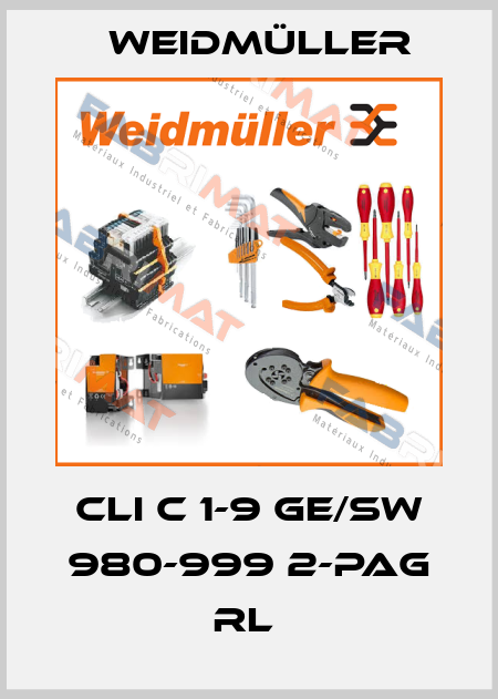 CLI C 1-9 GE/SW 980-999 2-PAG RL  Weidmüller