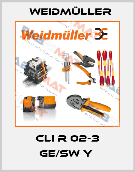 CLI R 02-3 GE/SW Y  Weidmüller