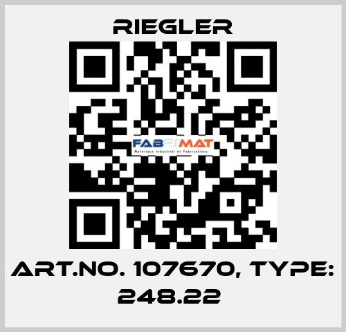Art.No. 107670, Type: 248.22  Riegler