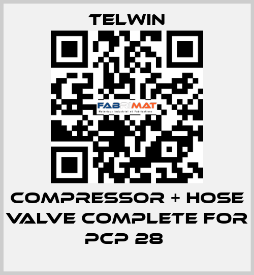 COMPRESSOR + HOSE VALVE COMPLETE FOR PCP 28  Telwin