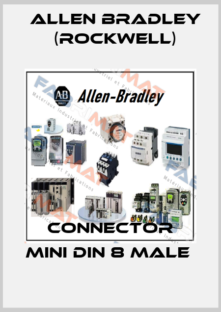 CONNECTOR MINI DIN 8 MALE  Allen Bradley (Rockwell)