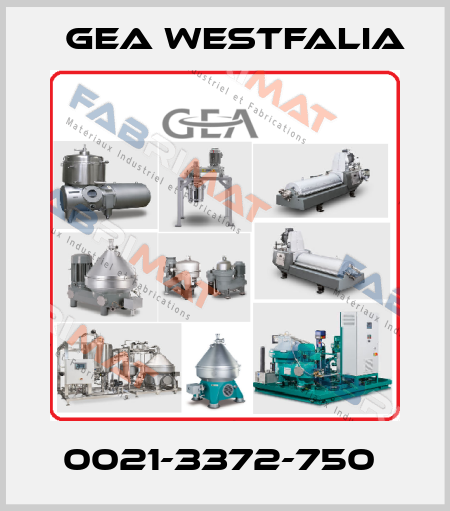 0021-3372-750  Gea Westfalia
