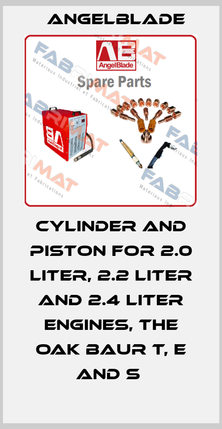 CYLINDER AND PISTON FOR 2.0 LITER, 2.2 LITER AND 2.4 LITER ENGINES, THE OAK BAUR T, E AND S  AngelBlade