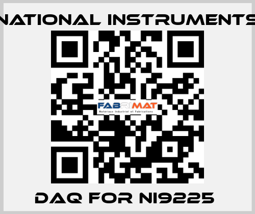 DAQ FOR NI9225  National Instruments