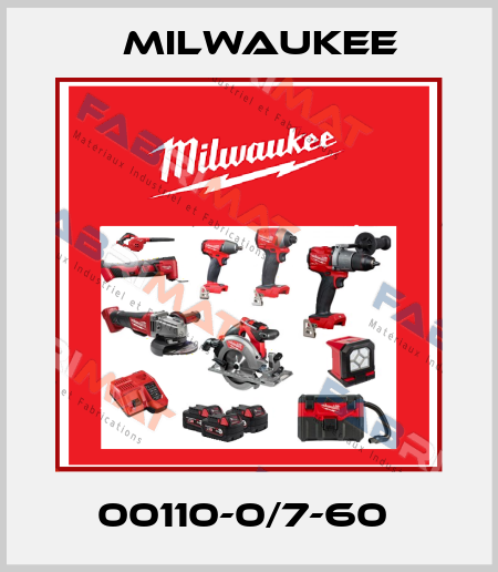 00110-0/7-60  Milwaukee