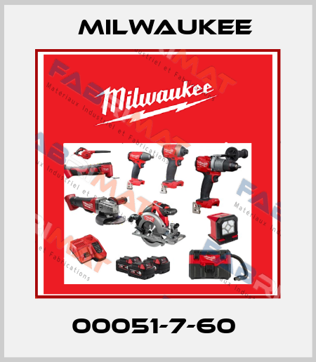 00051-7-60  Milwaukee