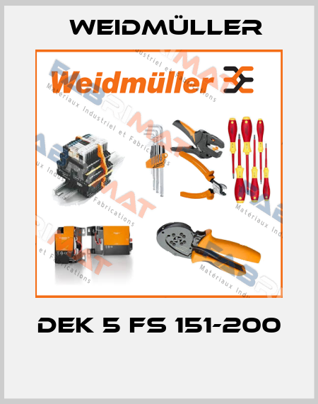 DEK 5 FS 151-200  Weidmüller