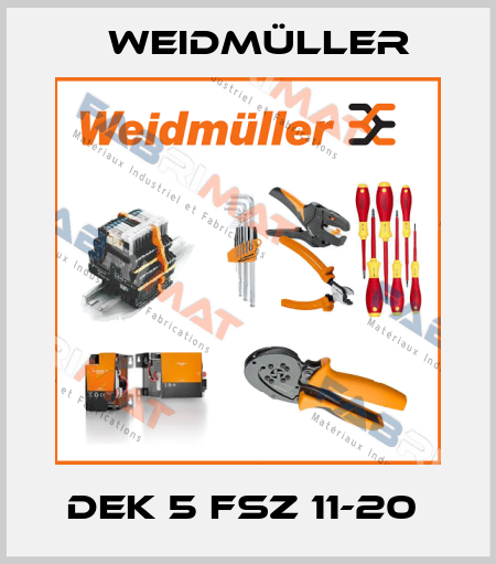 DEK 5 FSZ 11-20  Weidmüller