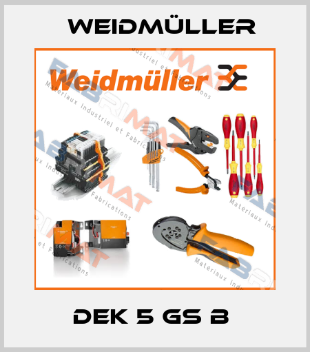 DEK 5 GS B  Weidmüller