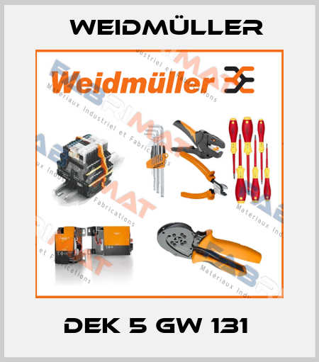 DEK 5 GW 131  Weidmüller