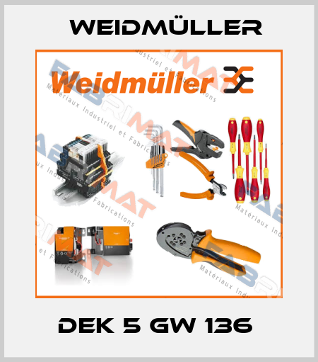 DEK 5 GW 136  Weidmüller
