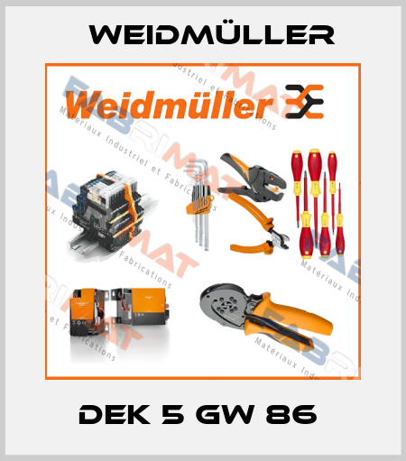 DEK 5 GW 86  Weidmüller