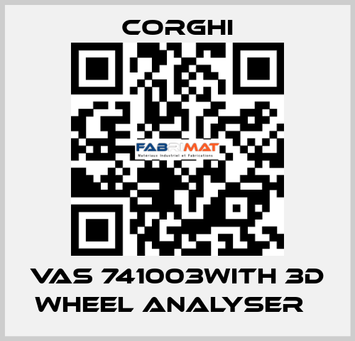 VAS 741003with 3D wheel analyser   Corghi