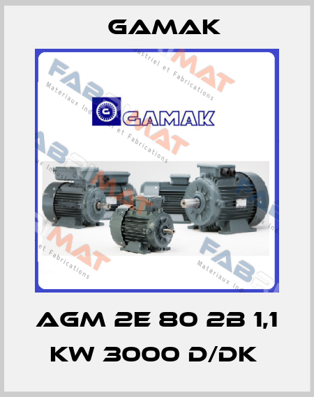 AGM 2E 80 2B 1,1 KW 3000 D/DK  Gamak