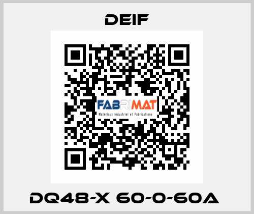 DQ48-X 60-0-60A  Deif