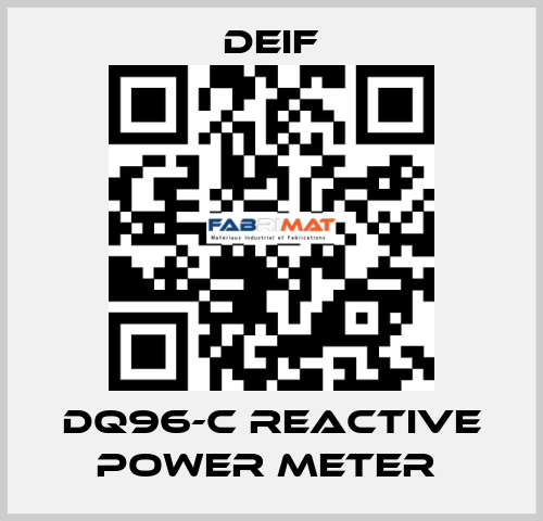 DQ96-C REACTIVE POWER METER  Deif