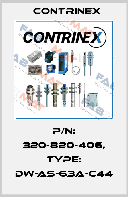 p/n: 320-820-406, Type: DW-AS-63A-C44 Contrinex