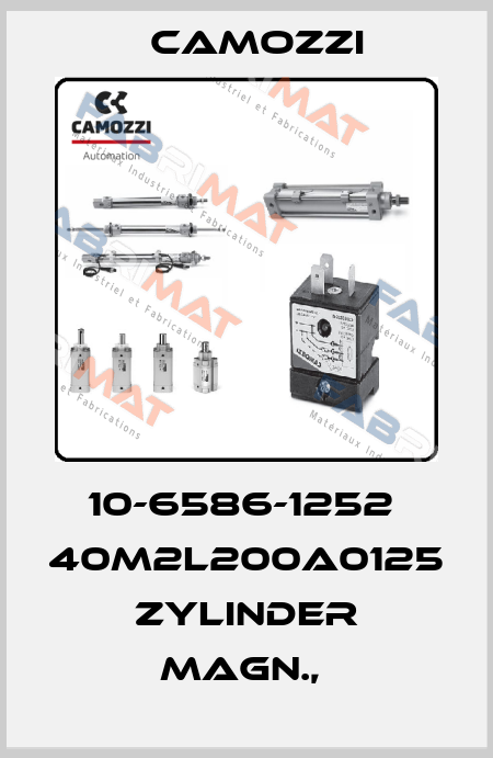10-6586-1252  40M2L200A0125  ZYLINDER MAGN.,  Camozzi