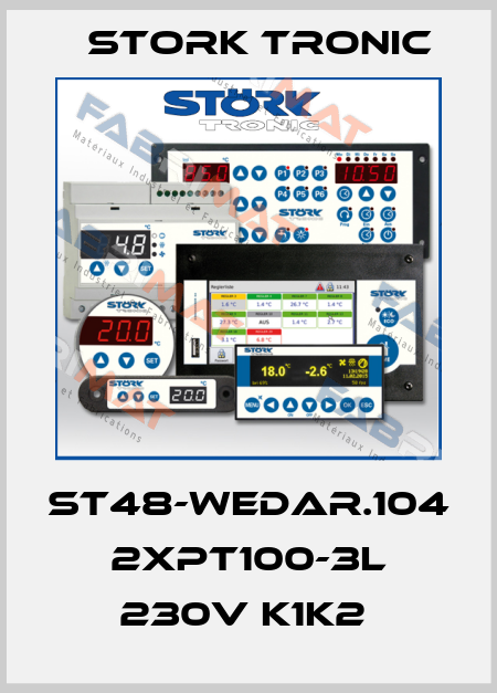 ST48-WEDAR.104 2xPT100-3L 230V K1K2  Stork tronic