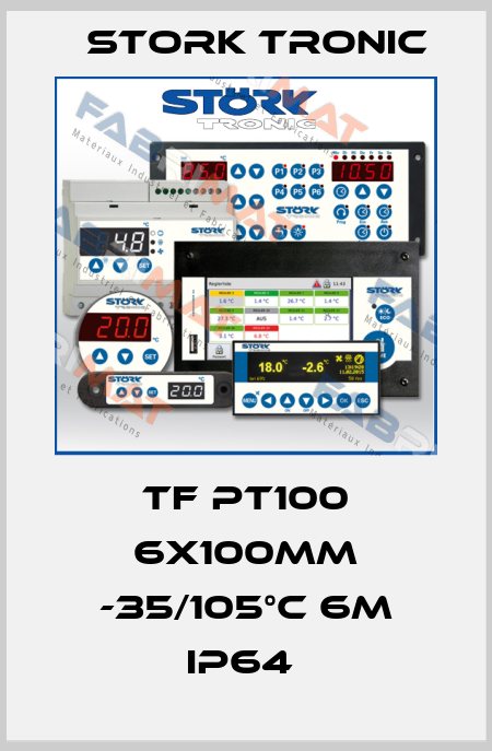 TF PT100 6x100mm -35/105°C 6m IP64  Stork tronic