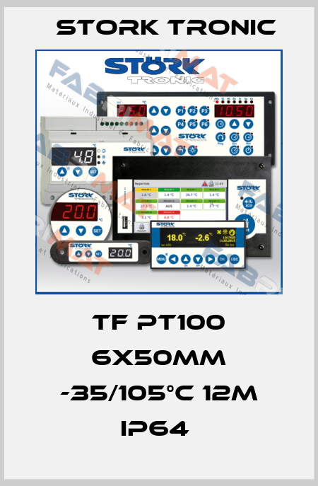 TF PT100 6x50mm -35/105°C 12m IP64  Stork tronic